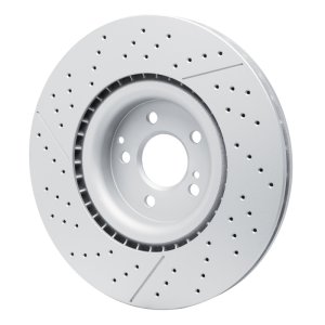 Mercedes-Benz AMG GT 53 Brake Rotor (1) - Rear - R1 Concepts - GEOSPEC, Drilled and Slotted - `18-`25